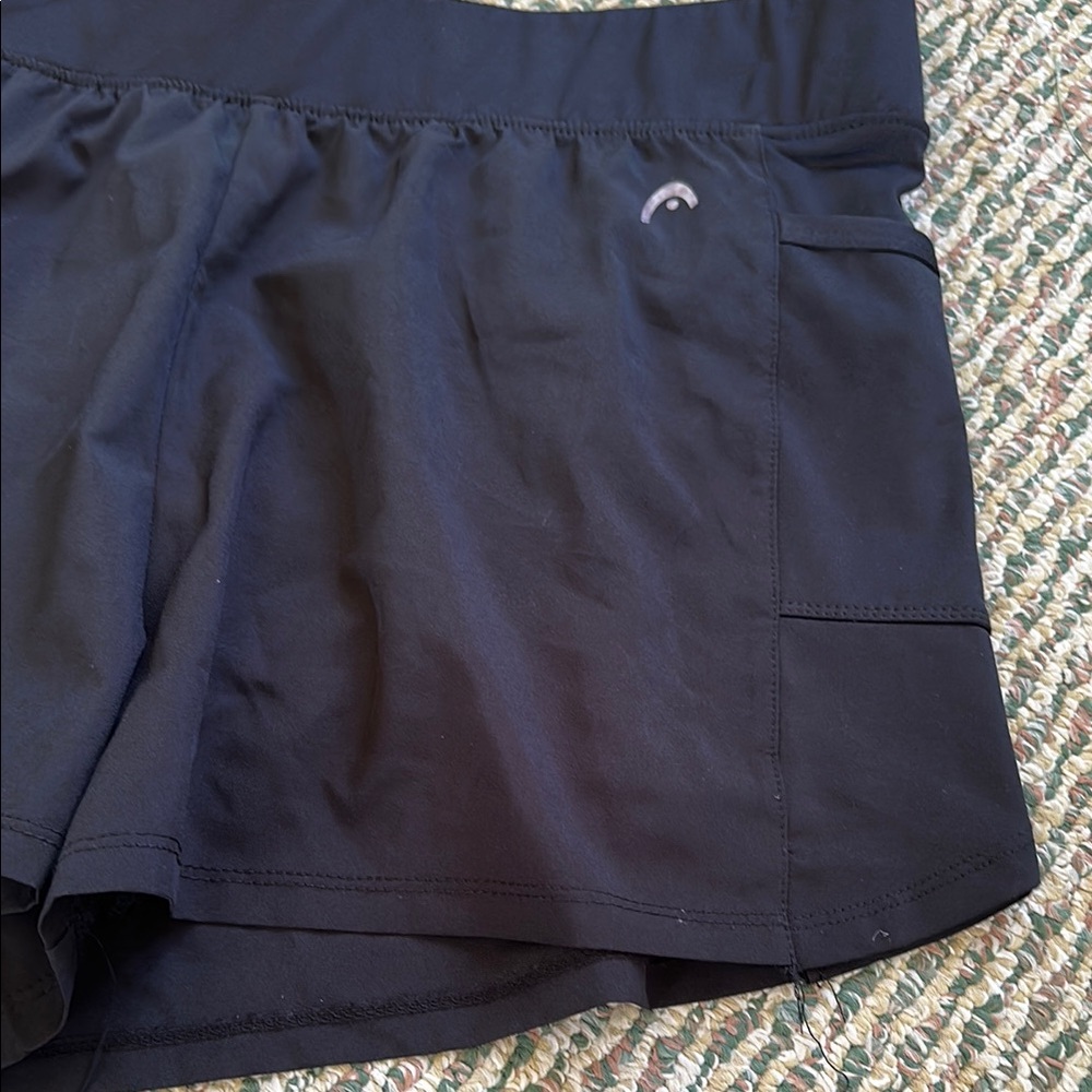 Head Black Swim Athletic Shorts panties with Performance Fabric - Picture 2 of 9